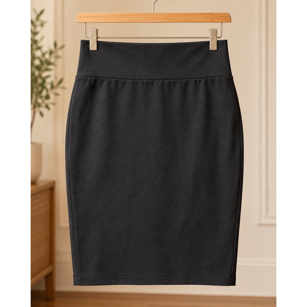 NWT Black High Waist Pencil Skirt Made in Canada Y2K Style Workwear Medium